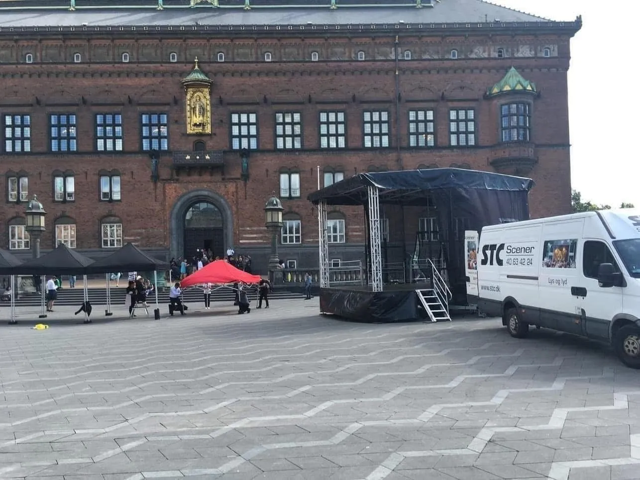 STC mobilscene opstilling